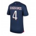 Billige Paris Saint-Germain Sergio Ramos #4 Hjemmetrøye 2023-24 Kortermet